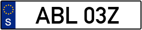 Trailer License Plate